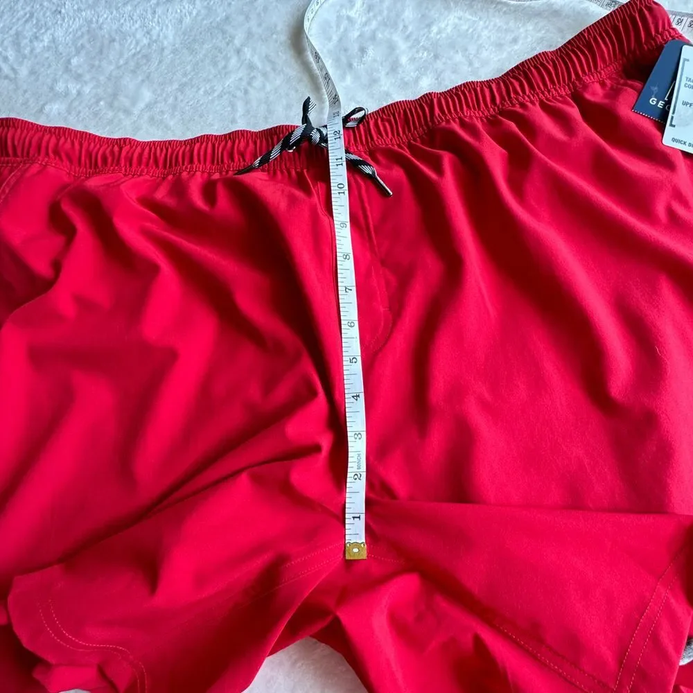 George Jammer Swim Shorts Mens 3XL Red Athletic Trunks Relaxed Fit‎ Liner NEW